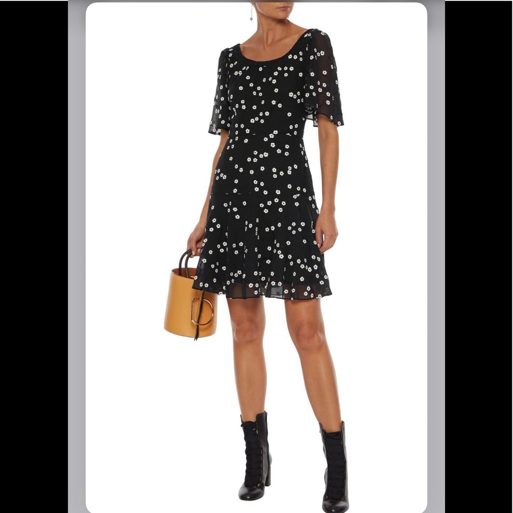 Rebecca Taylor ALESSANDRA EMBROIDERED DRESS Size 0